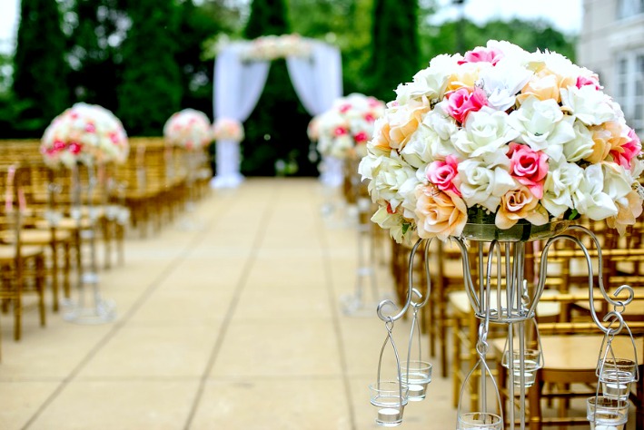 Bouquets de roses multicolors